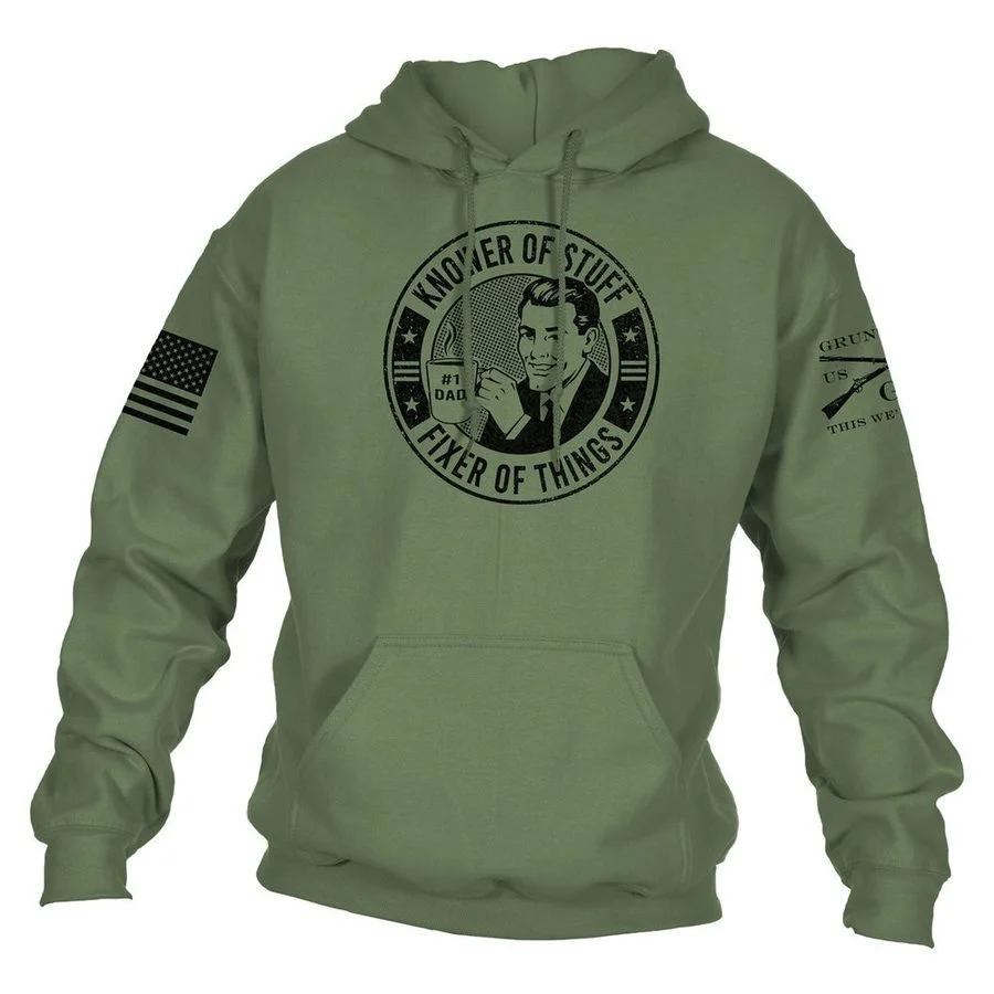 Knower Of Stuff Hoodie - Military Green