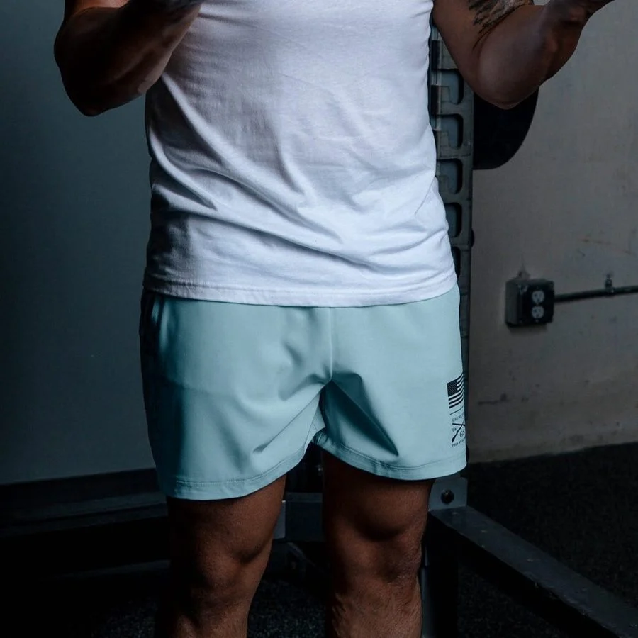 Men's Training Short - Sky Blue - Image 2