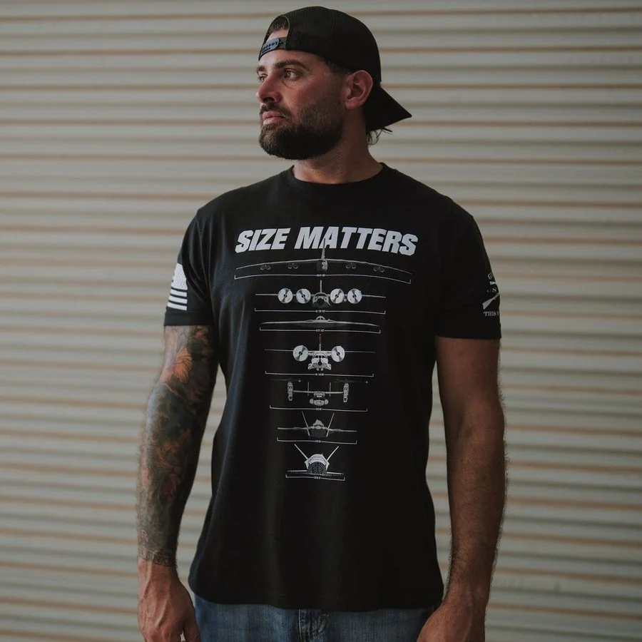 Cockpit Size Matters T-Shirt - Black - Image 3
