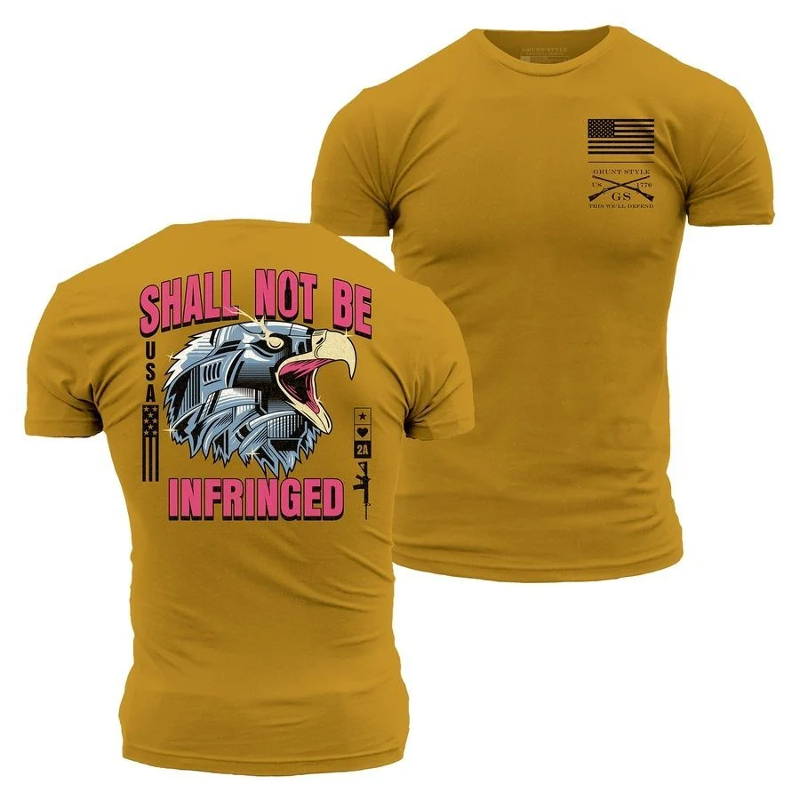Steel Eagle T-Shirt - Gold