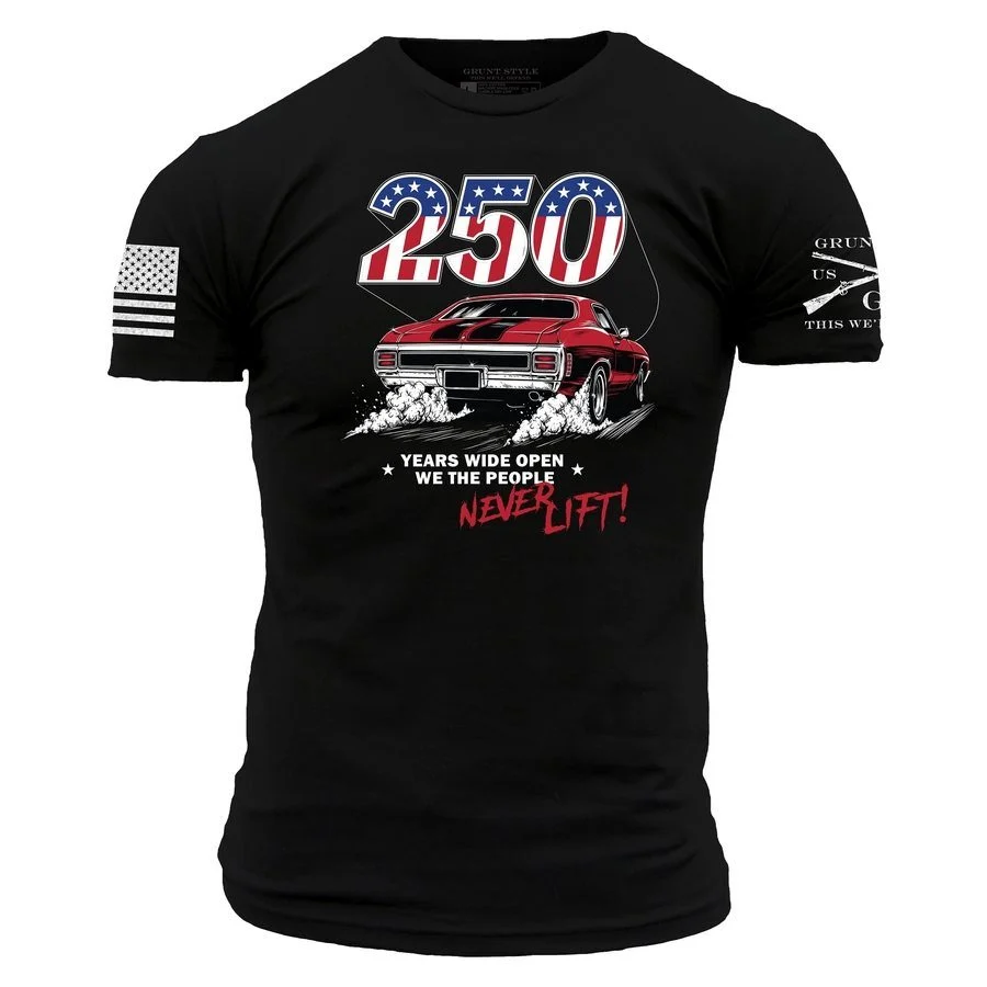 250 Years Wide Open T-Shirt - Black