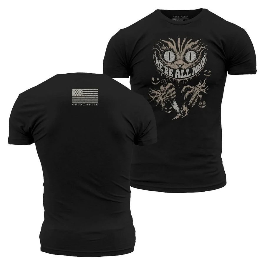 We're All Mad T-Shirt - Black