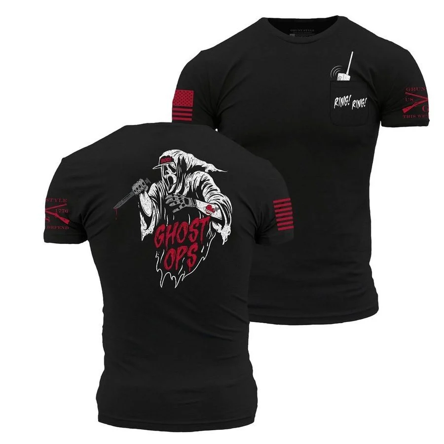Ghost Ops Pocket T-Shirt - Black