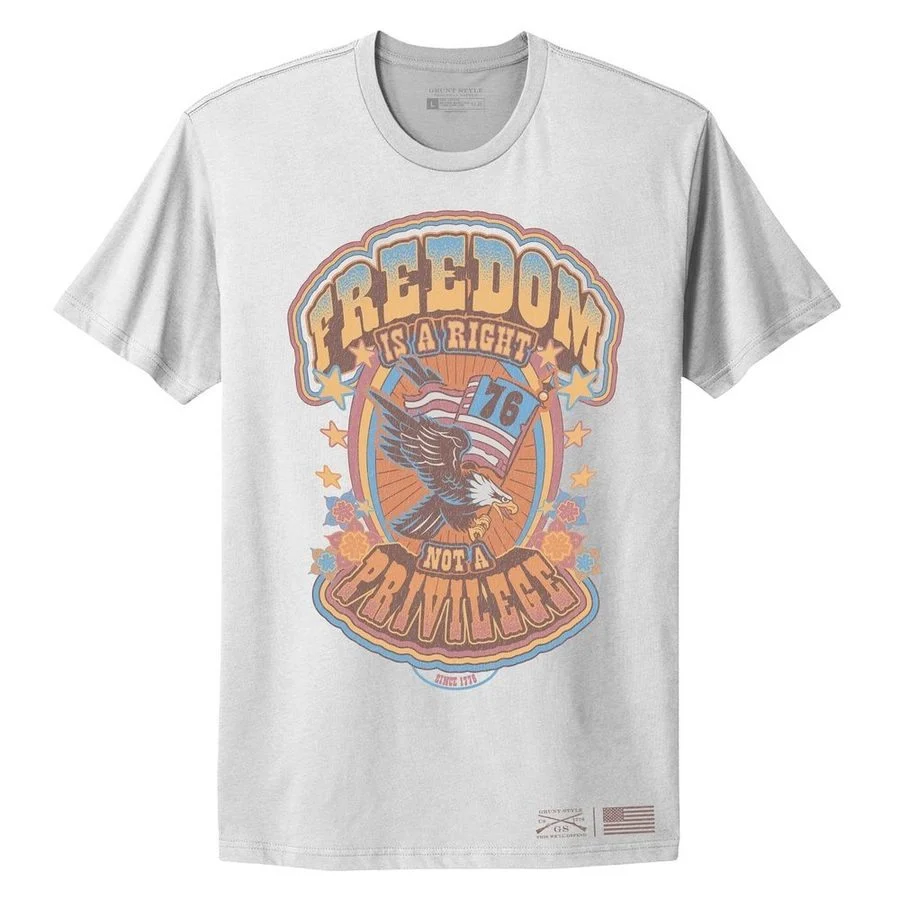 Women's Freedom Is A Right Boyfriend Fit T-Shirt -Sand