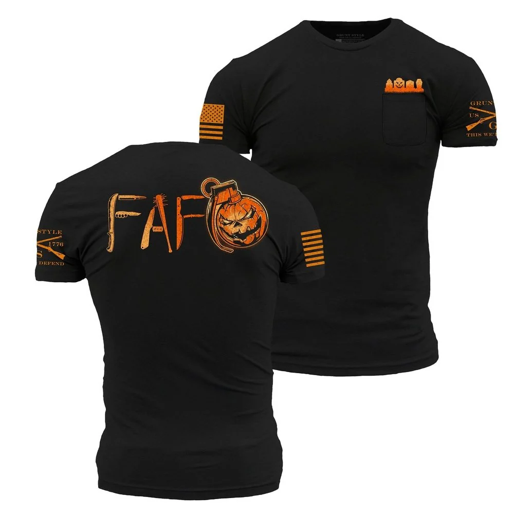 FAFOlantern Pocket T-Shirt - Black